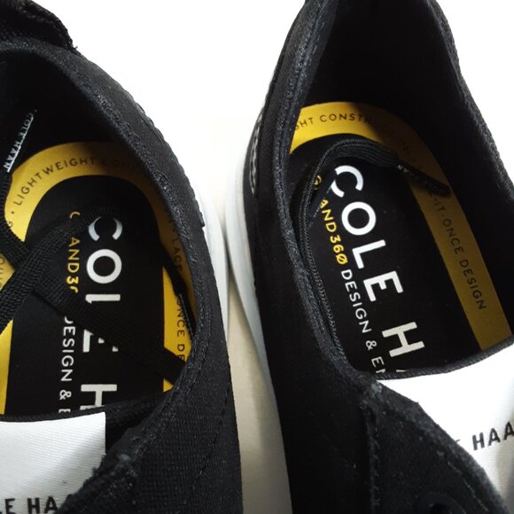 Men's GrandPrø Rally Canvas Court Sneaker Size 8.5M Black - Picture 7 of 12